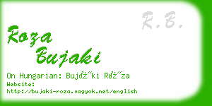 roza bujaki business card